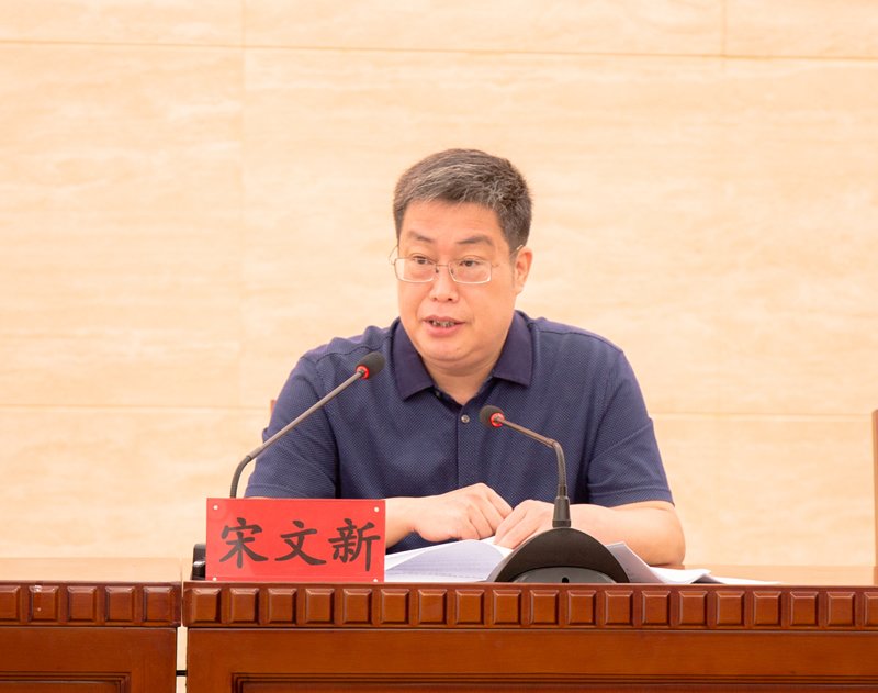 省委副秘书长、省委政研室主任、省委改革办主任宋文新讲话